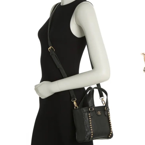 Jessica Simpson Gia mini Satchel black with gold stud...